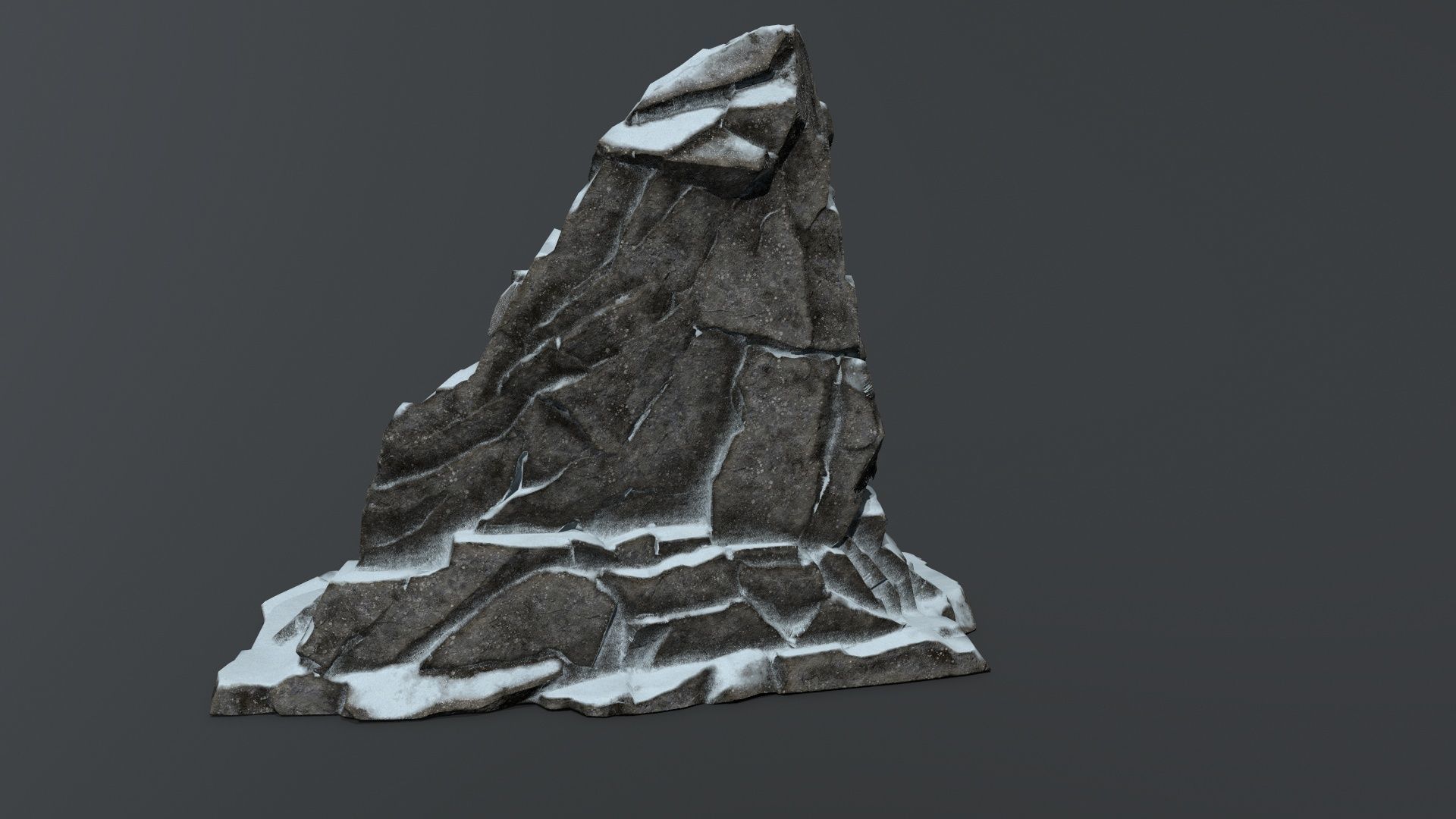 Buddha Rock Low-poly 3D model_4