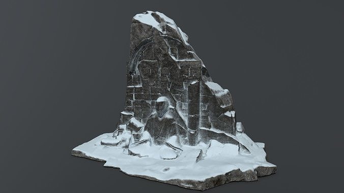 Buddha Rock Low-poly 3D model