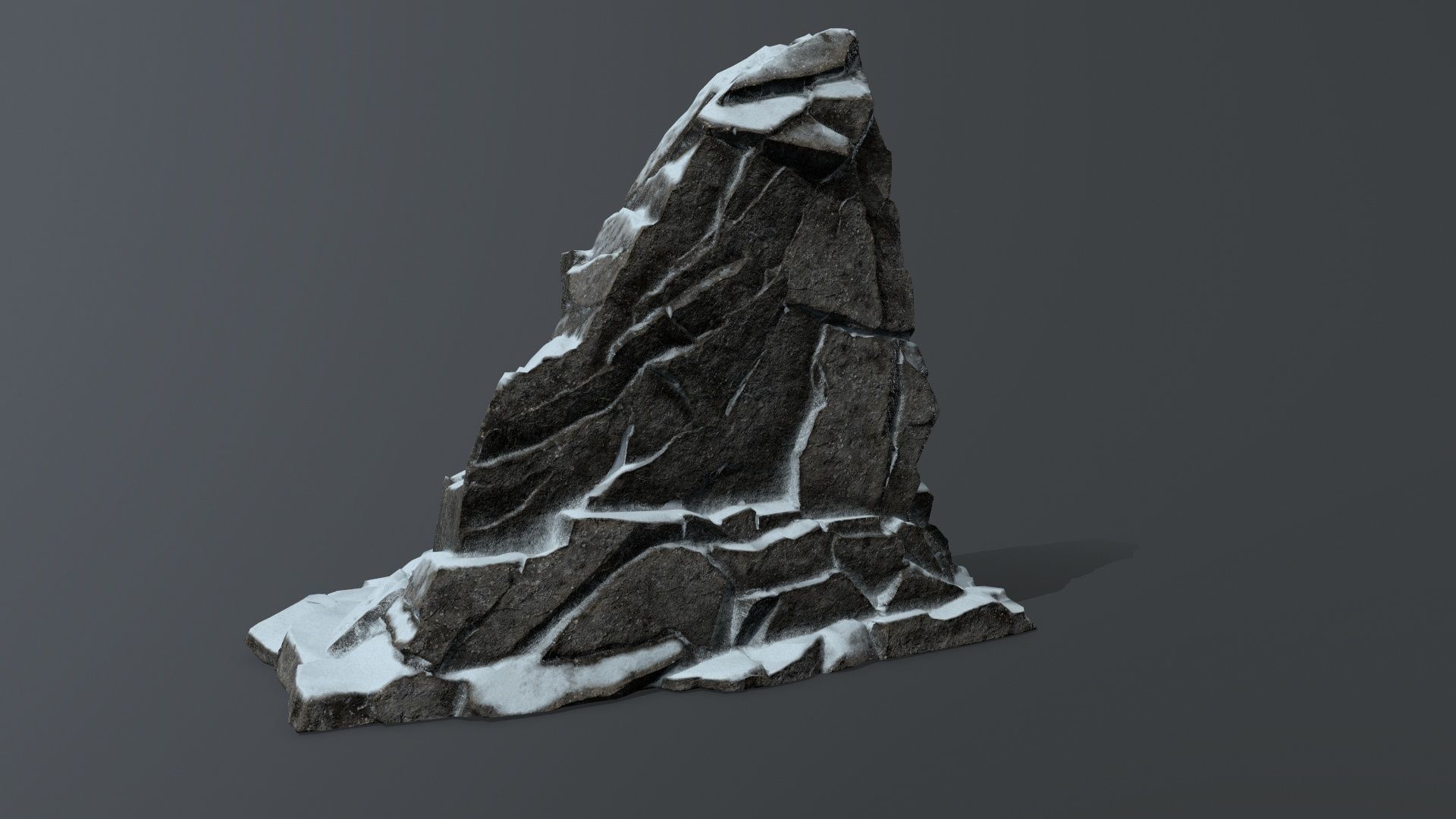 Buddha Rock Low-poly 3D model_8