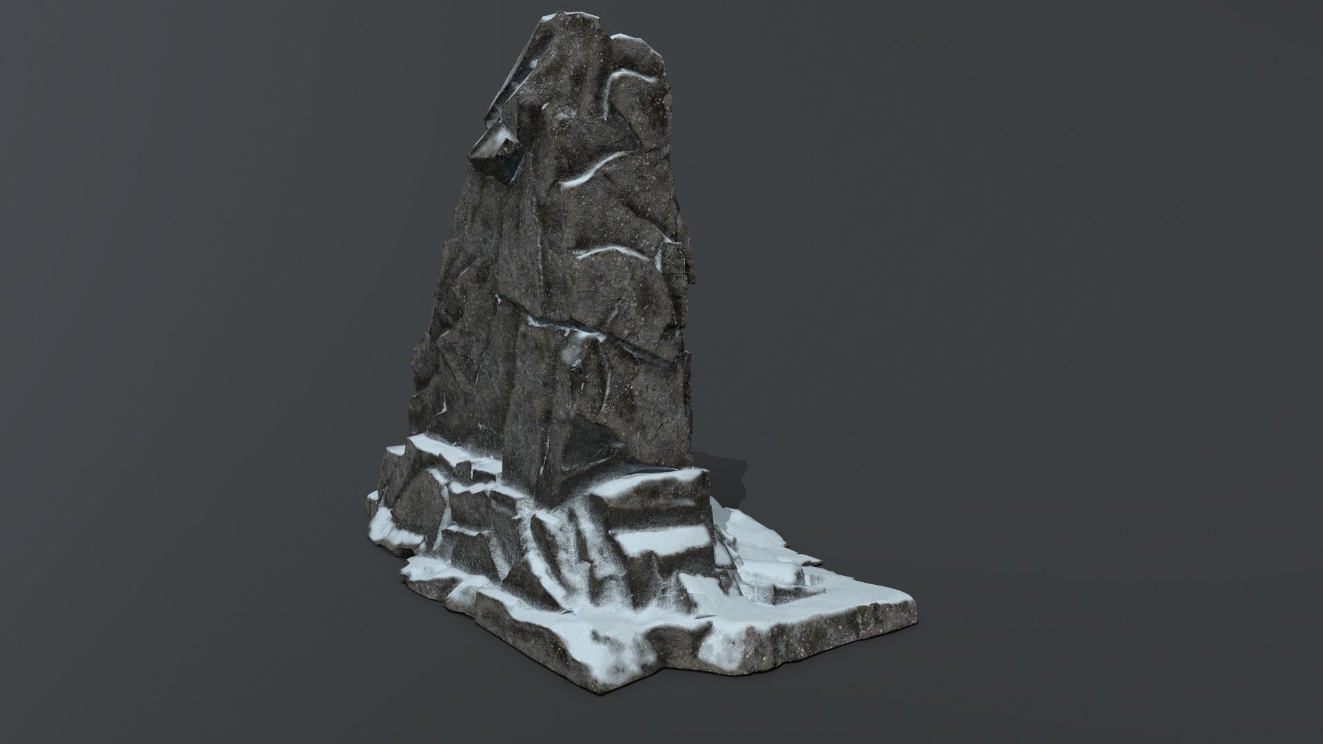 Buddha Rock Low-poly 3D model_3