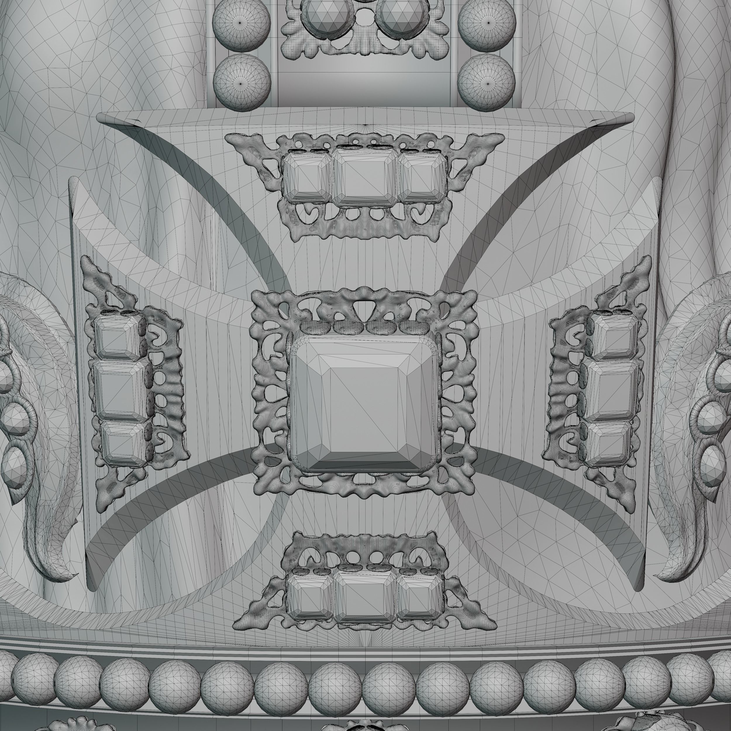 St Edwards Crown - High-Poly 3D model_15