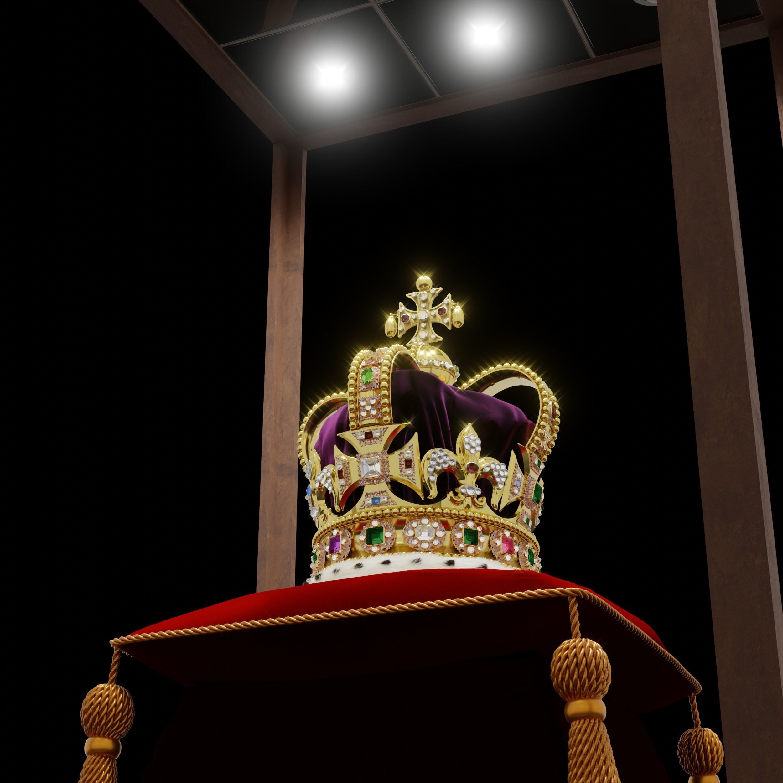 St Edwards Crown - High-Poly 3D model_4