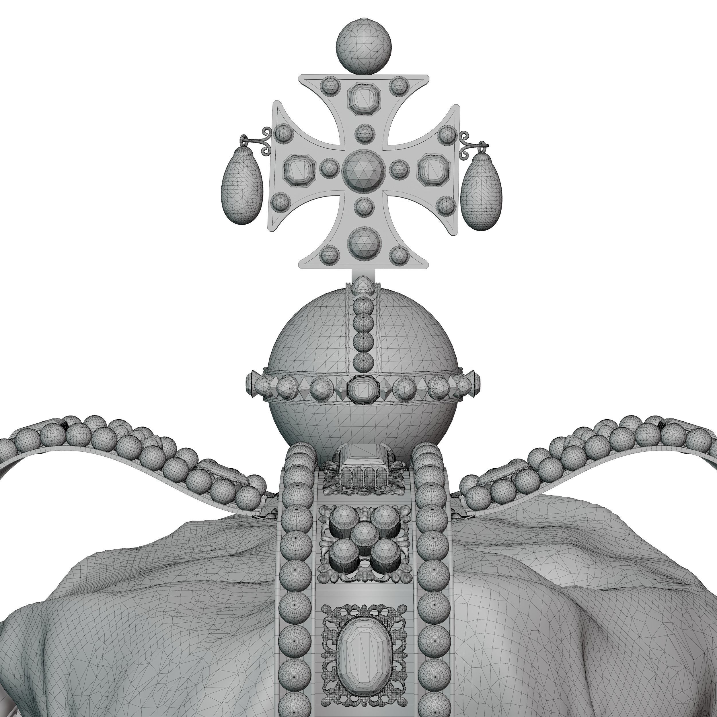 St Edwards Crown - High-Poly 3D model_19