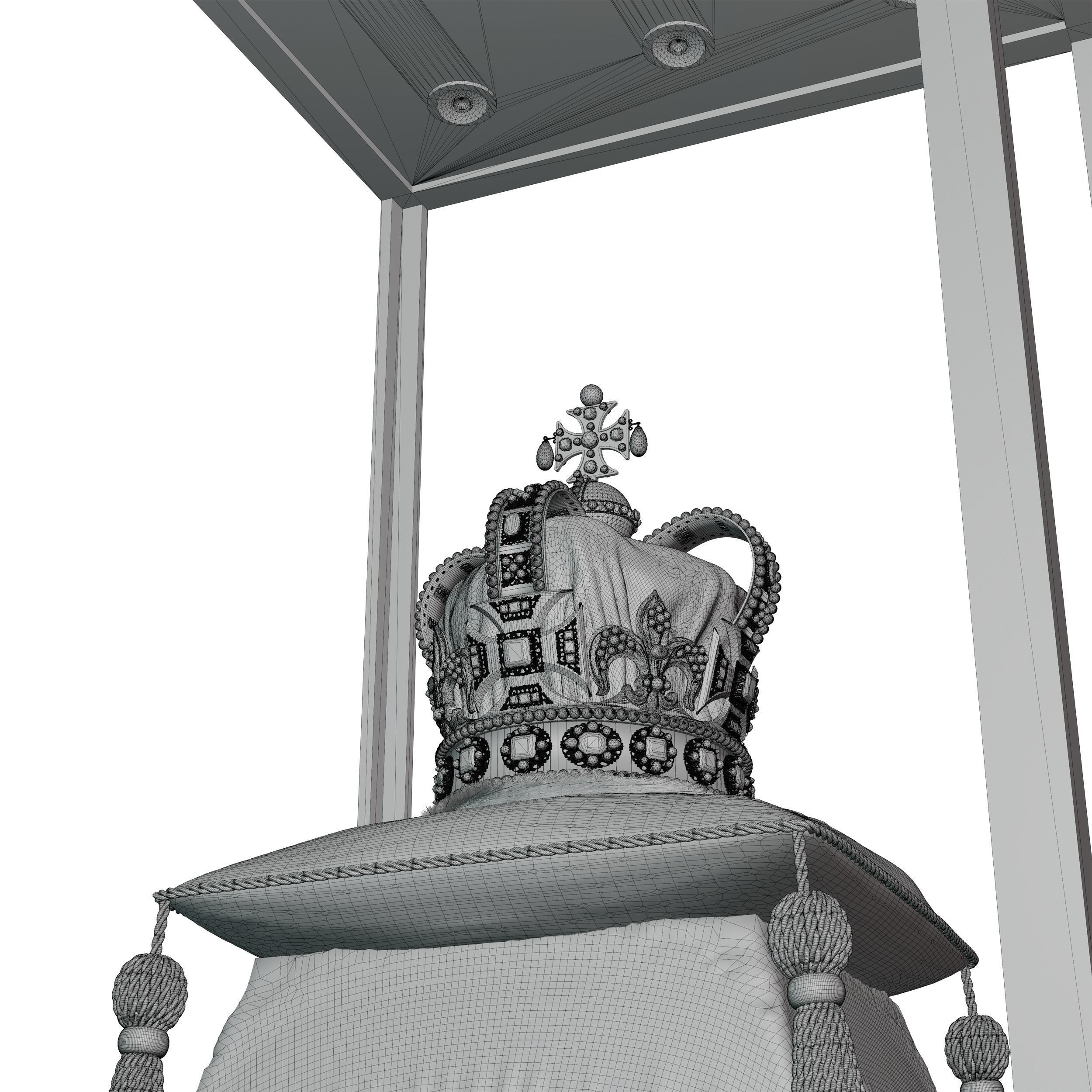 St Edwards Crown - High-Poly 3D model_5