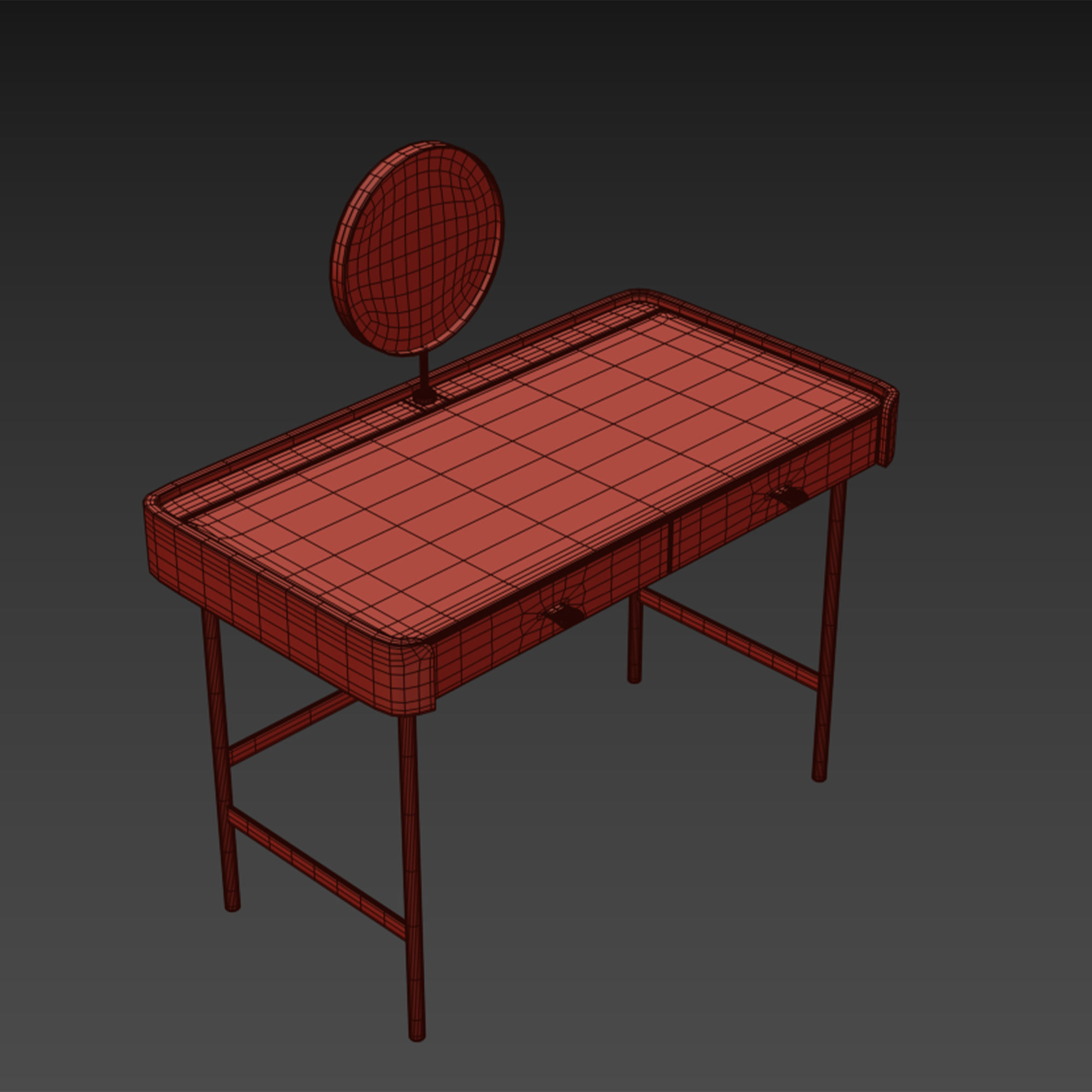 Dafto desks coiffeuse by porada 3D model_5