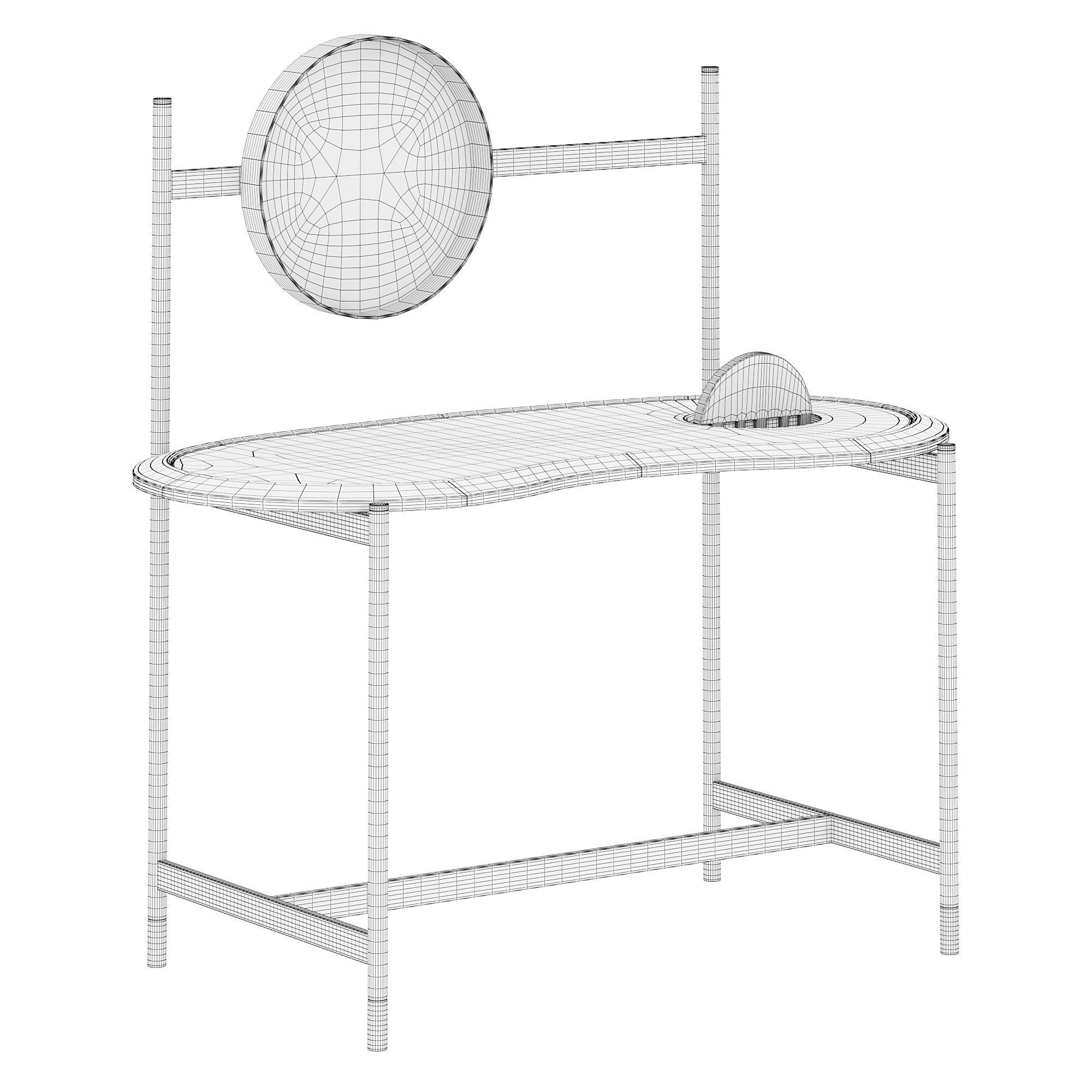 Ninfea desks coiffeuse by porada  3D model_3