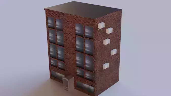 House brick building with windows