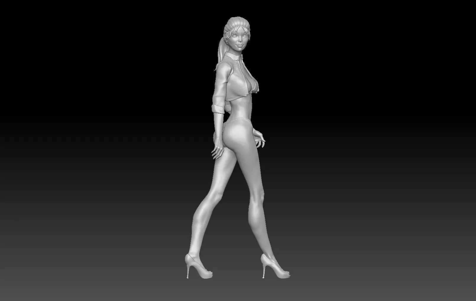 FORMULA ONE GIRL FLAG 1 3D print model