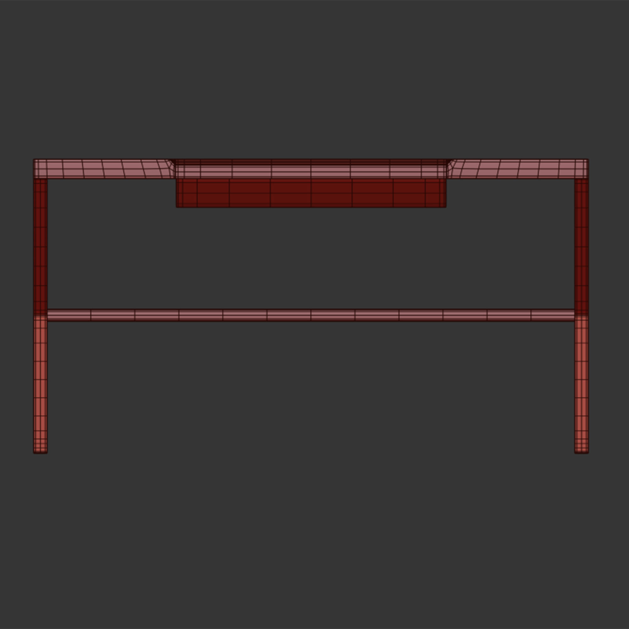 Stylo Wood table by porada 3D model_5