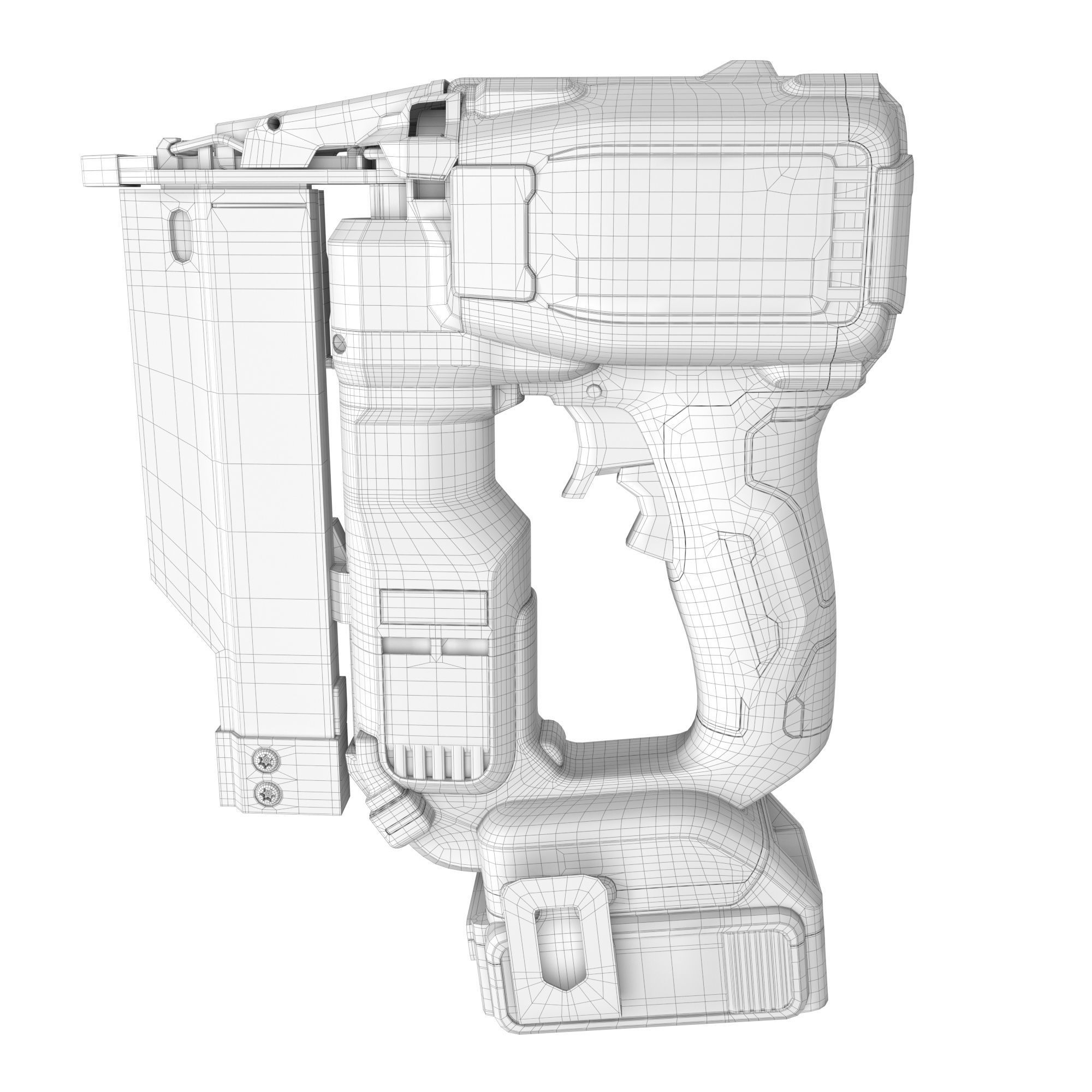 Dewalt nailgun 3D model_5