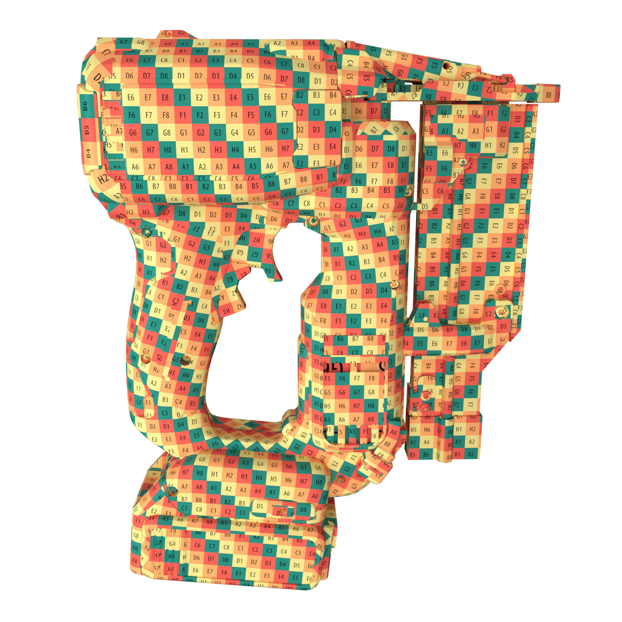 Dewalt nailgun 3D model_8