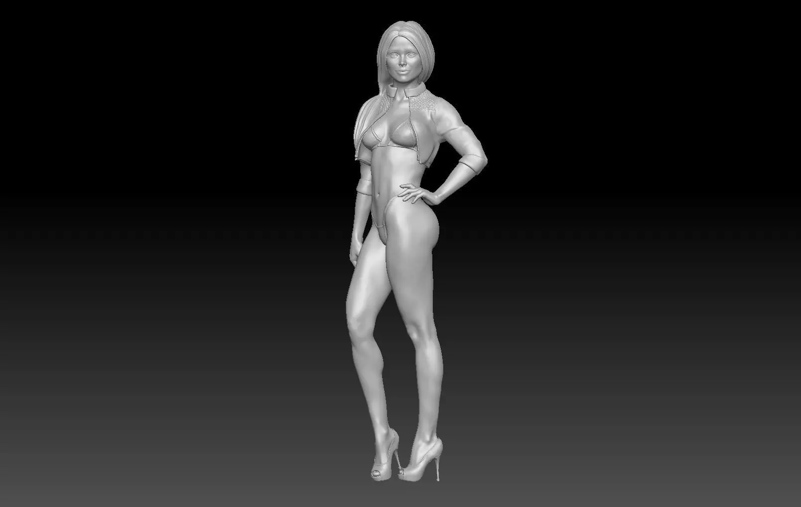 FORMULA ONE GIRL FLAG 2 3D print model_0