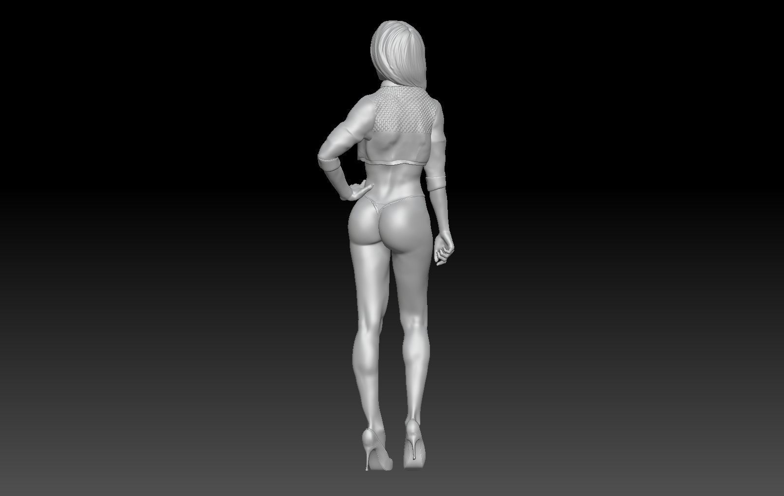 FORMULA ONE GIRL FLAG 2 3D print model_3