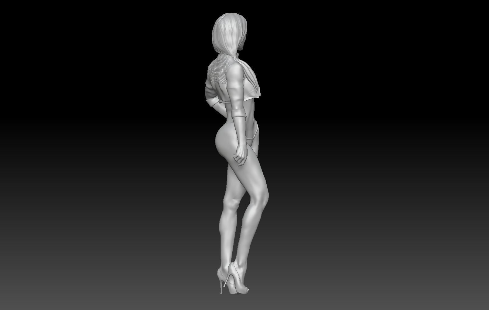 FORMULA ONE GIRL FLAG 2 3D print model_4