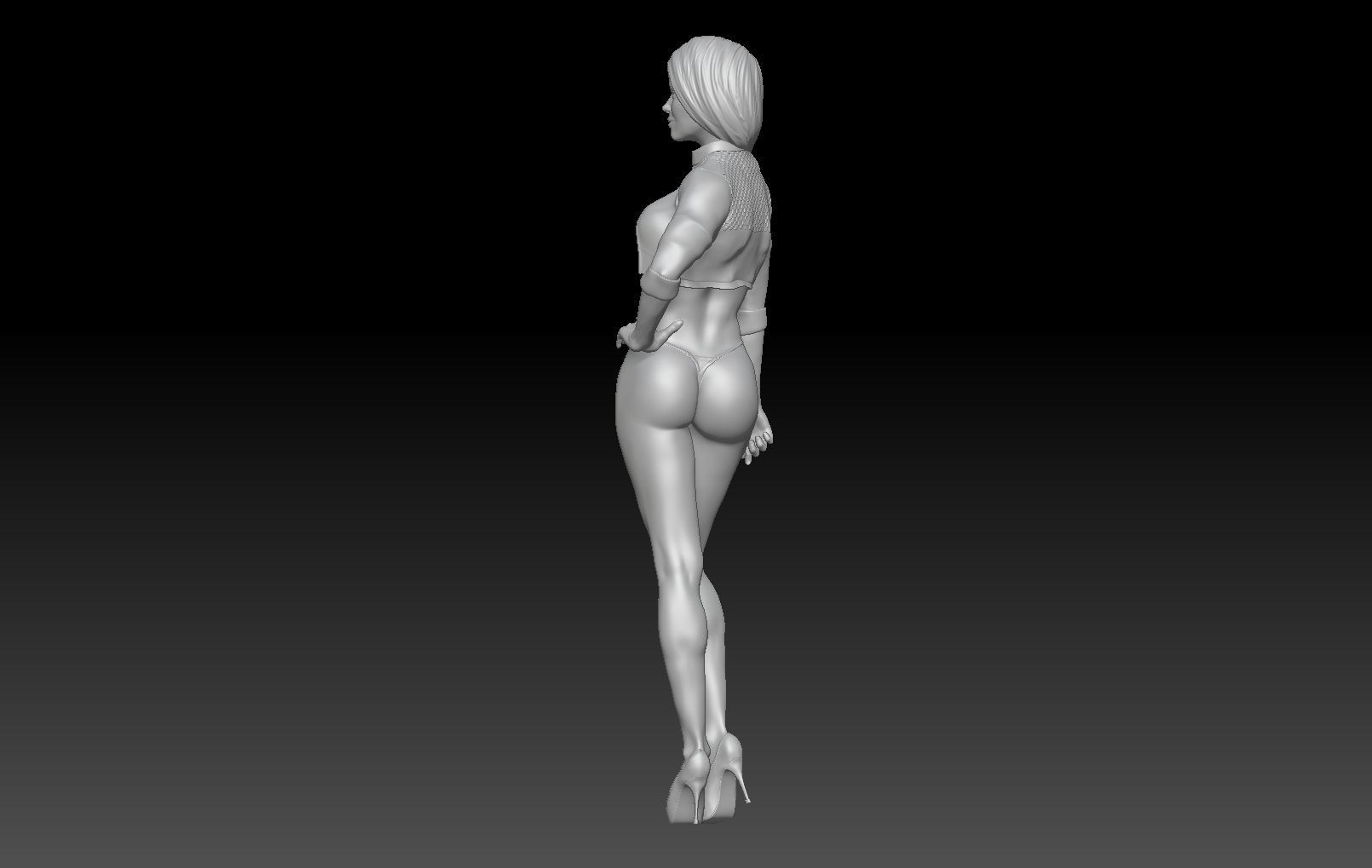 FORMULA ONE GIRL FLAG 2 3D print model_2