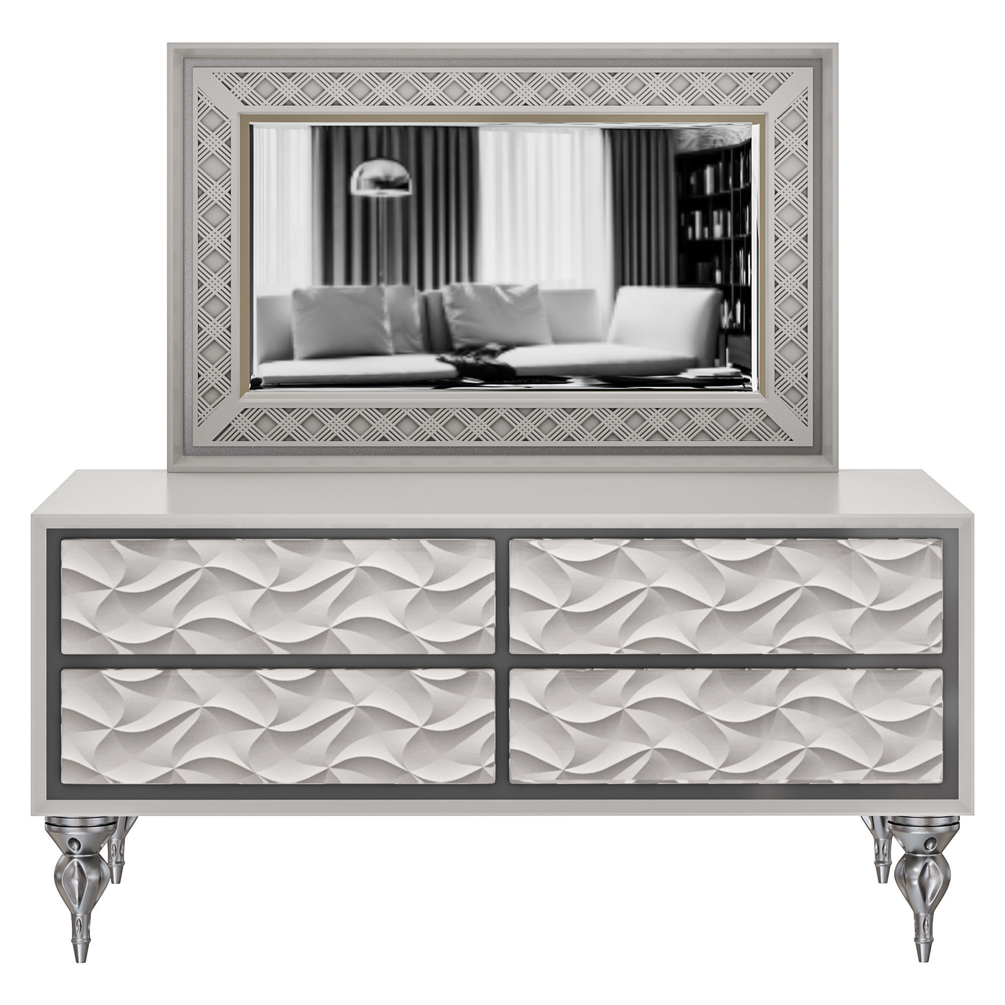 Viola dresser by elve luxury 3D model_1