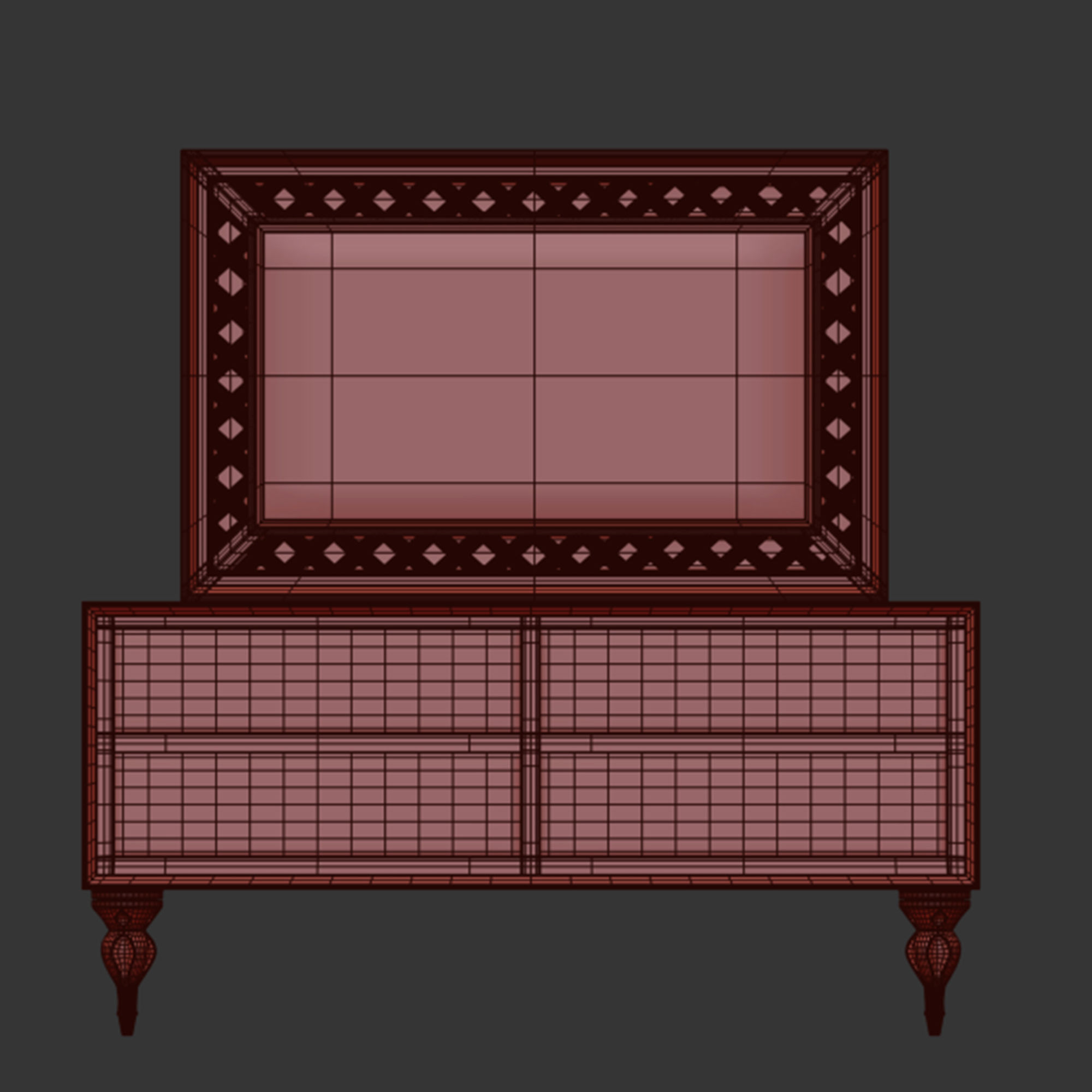 Viola dresser by elve luxury 3D model_5