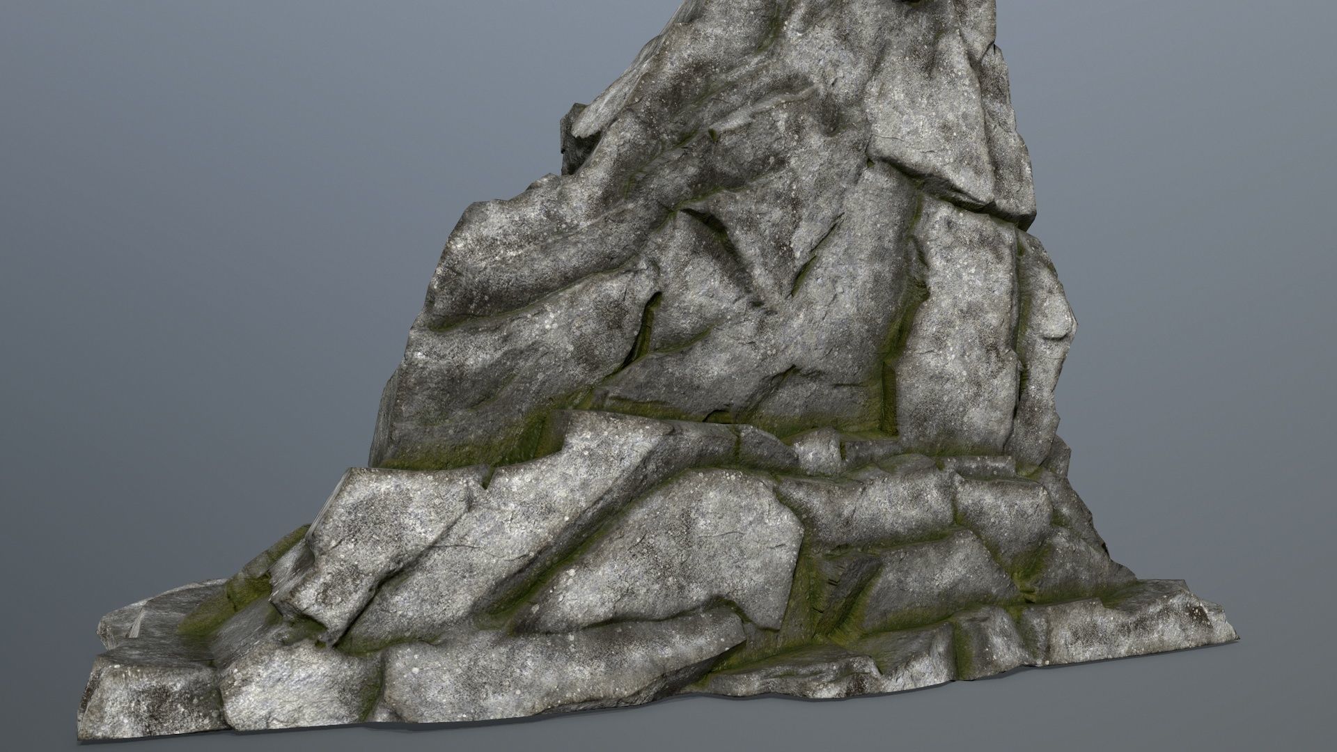 Buddha Rock Low-poly 3D model_10