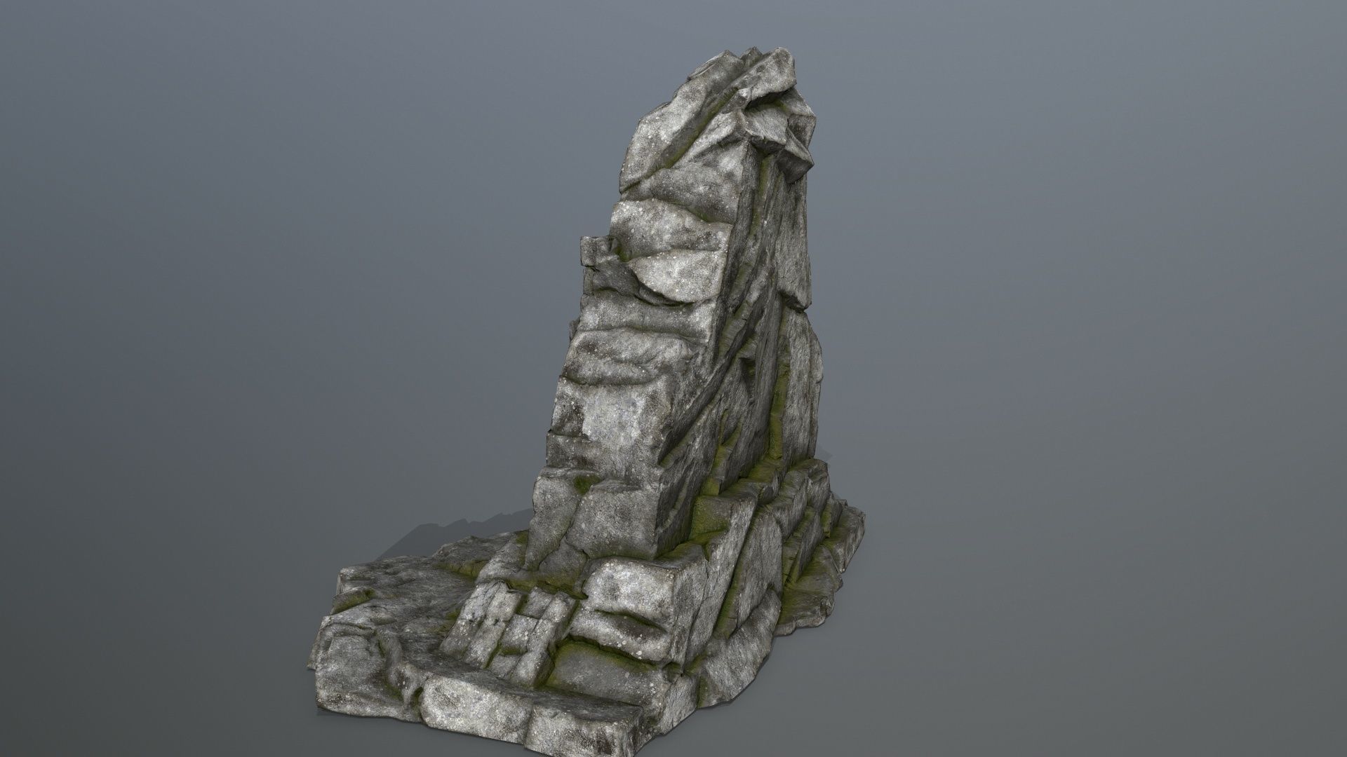 Buddha Rock Low-poly 3D model_5