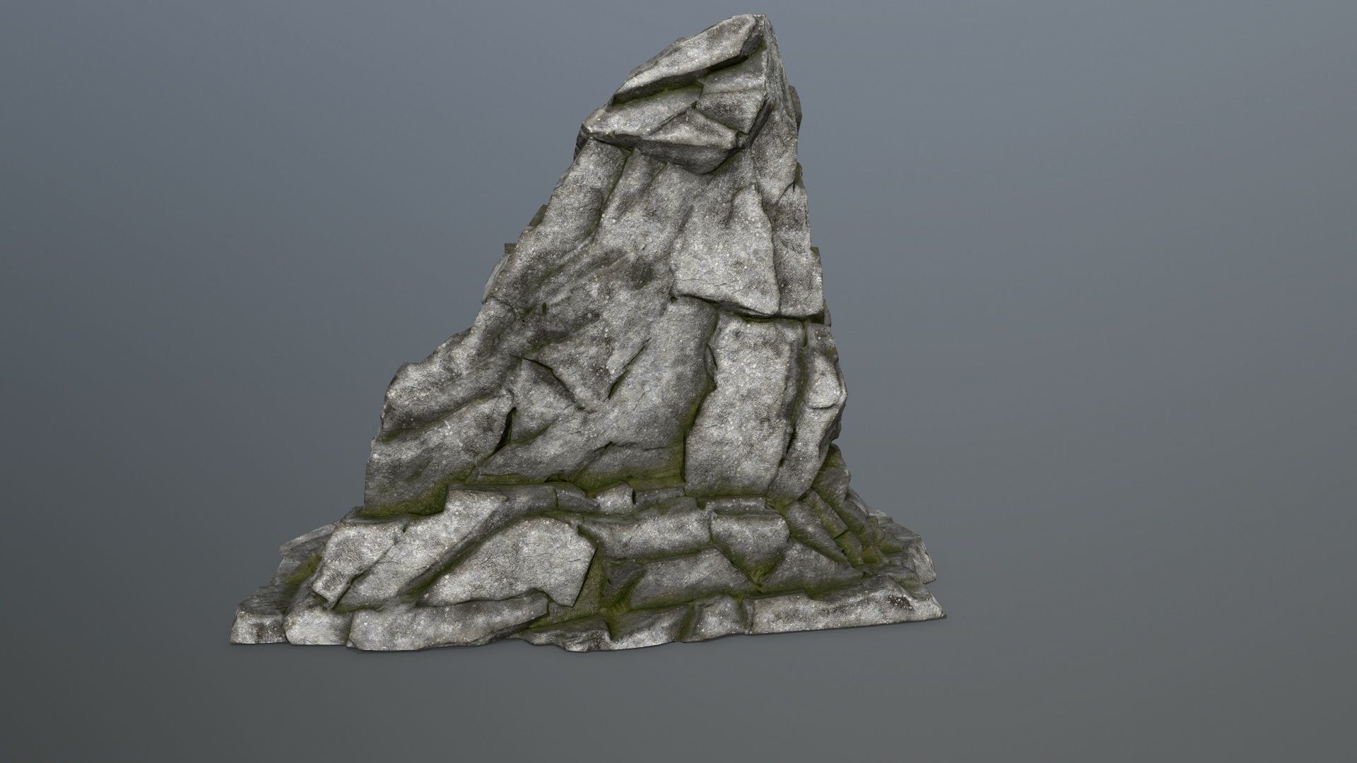 Buddha Rock Low-poly 3D model_4