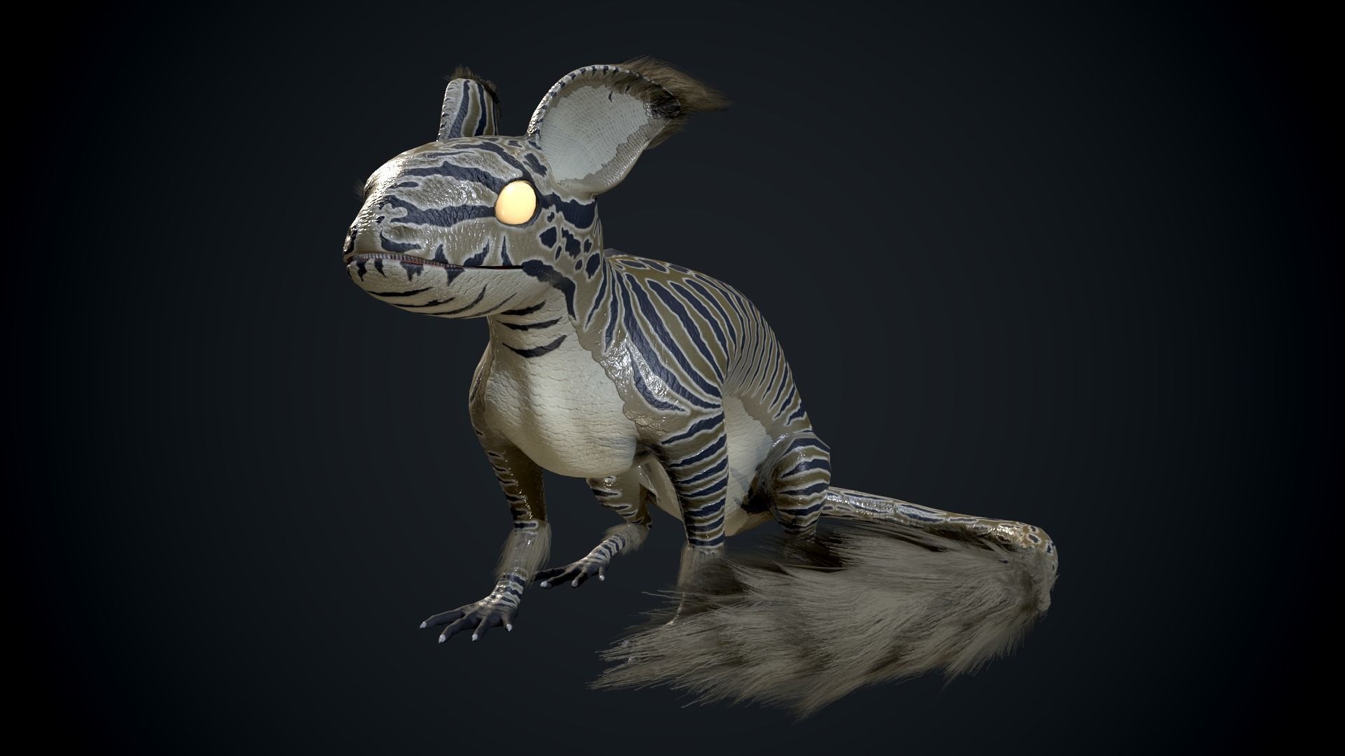 Evil dragon Low-poly 3D model_8