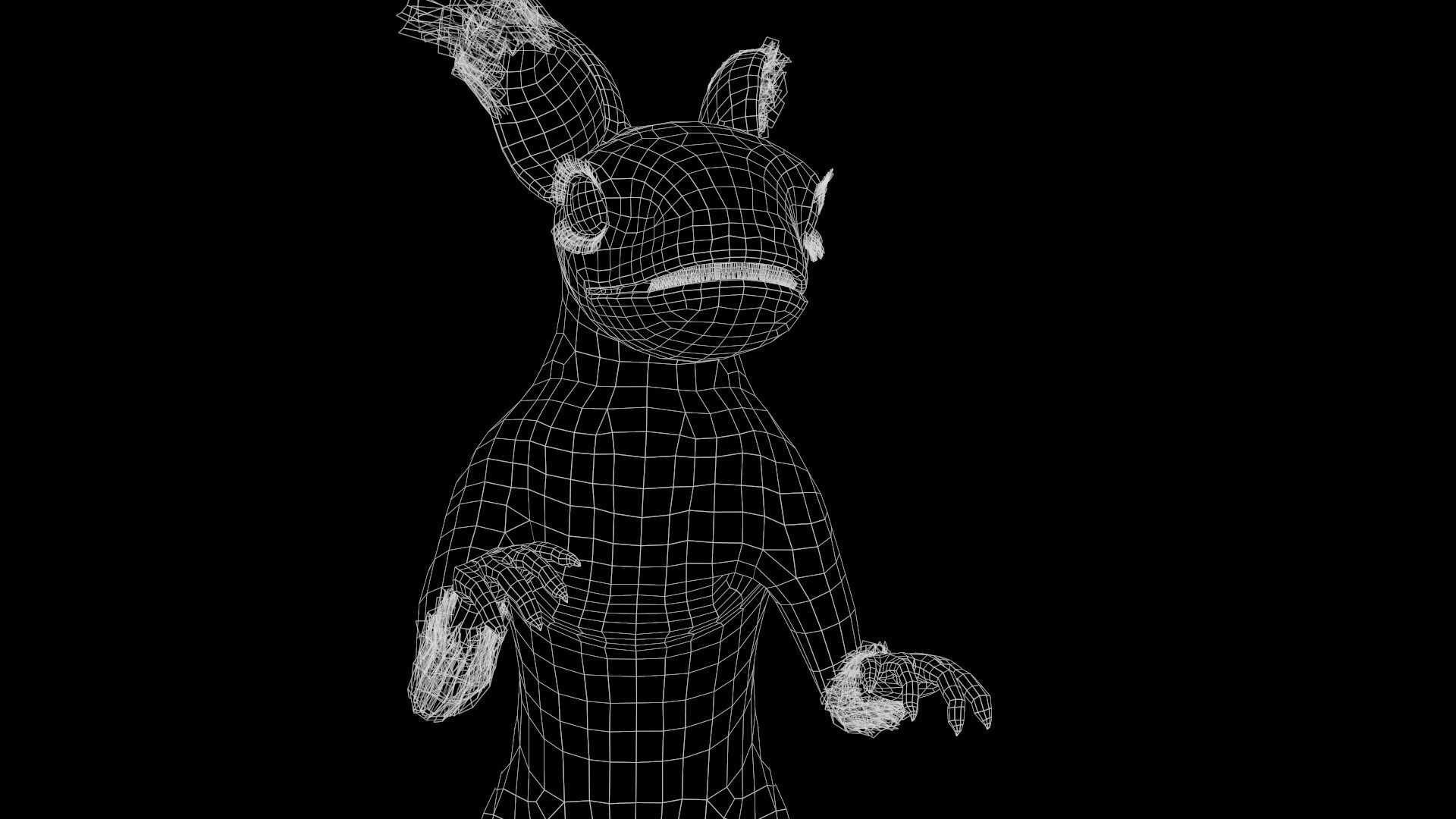 Evil dragon Low-poly 3D model_24