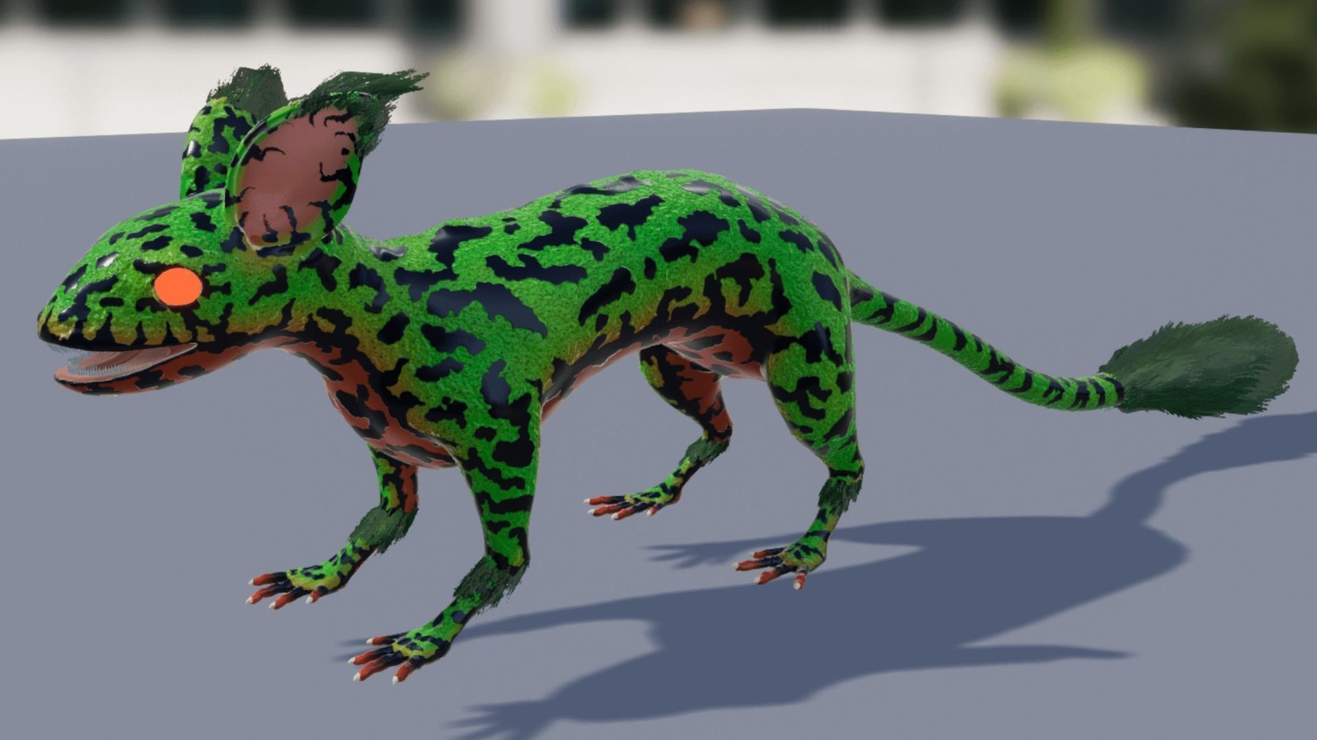 Evil dragon Low-poly 3D model_12