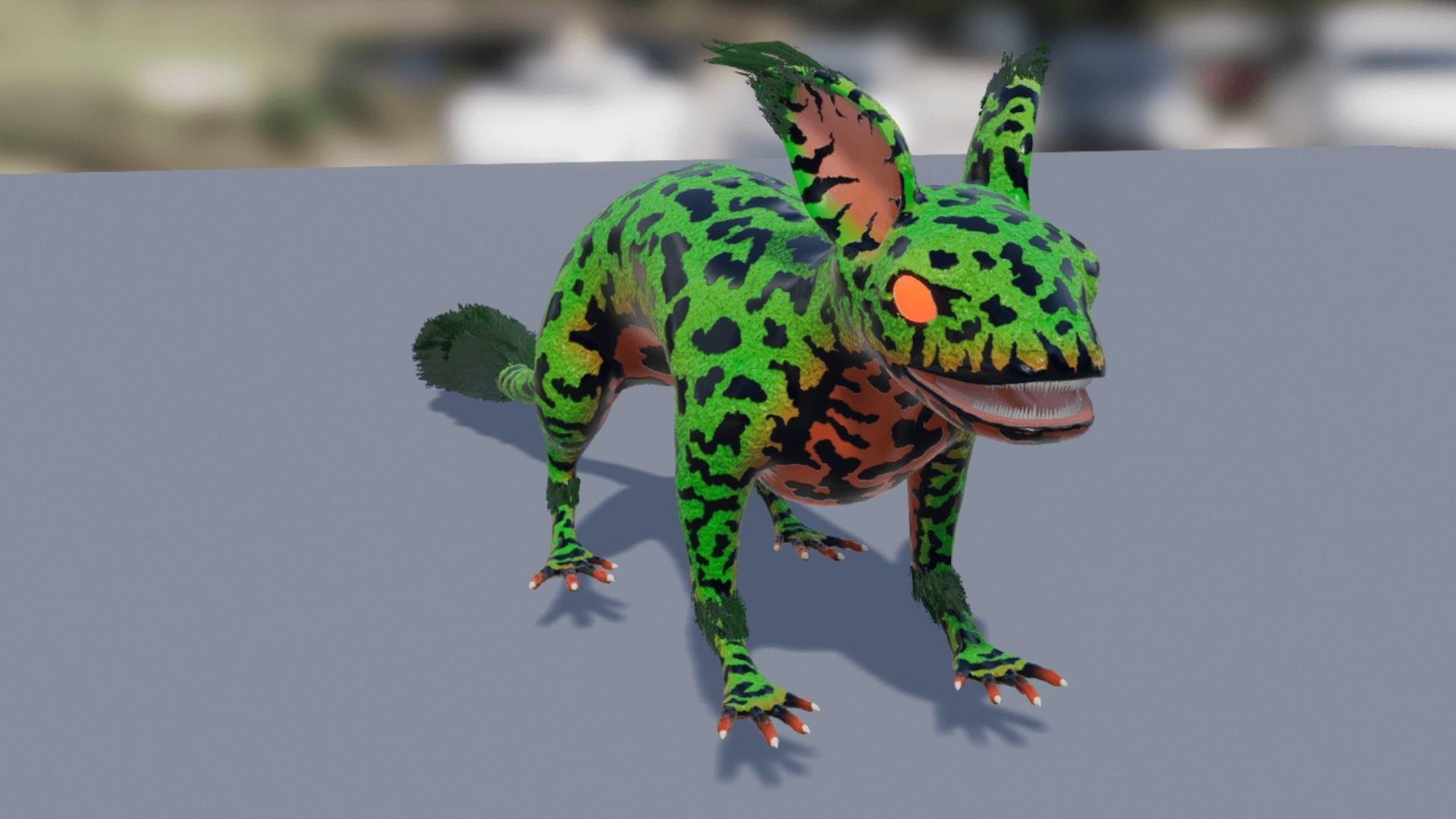 Evil dragon Low-poly 3D model_19