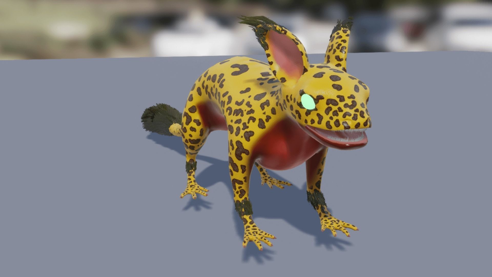 Evil dragon Low-poly 3D model_17