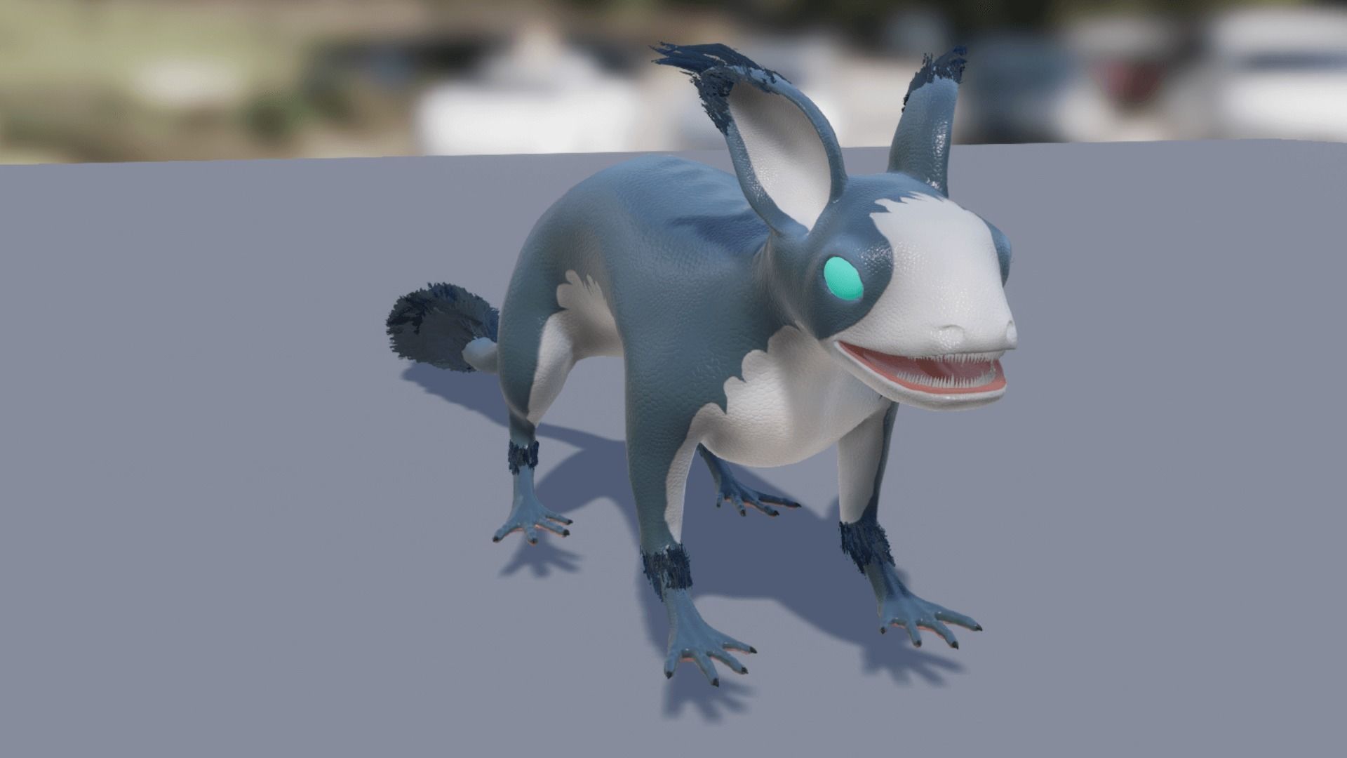 Evil dragon Low-poly 3D model_16