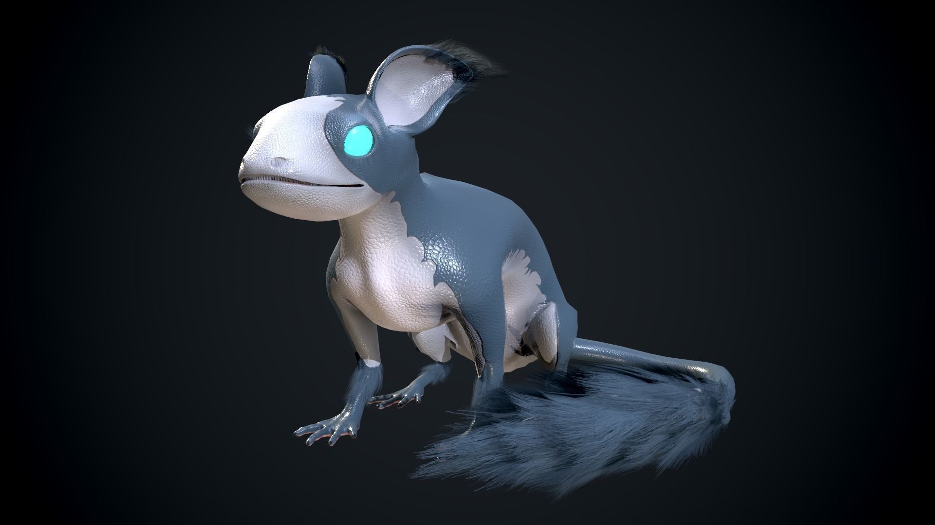 Evil dragon Low-poly 3D model_7