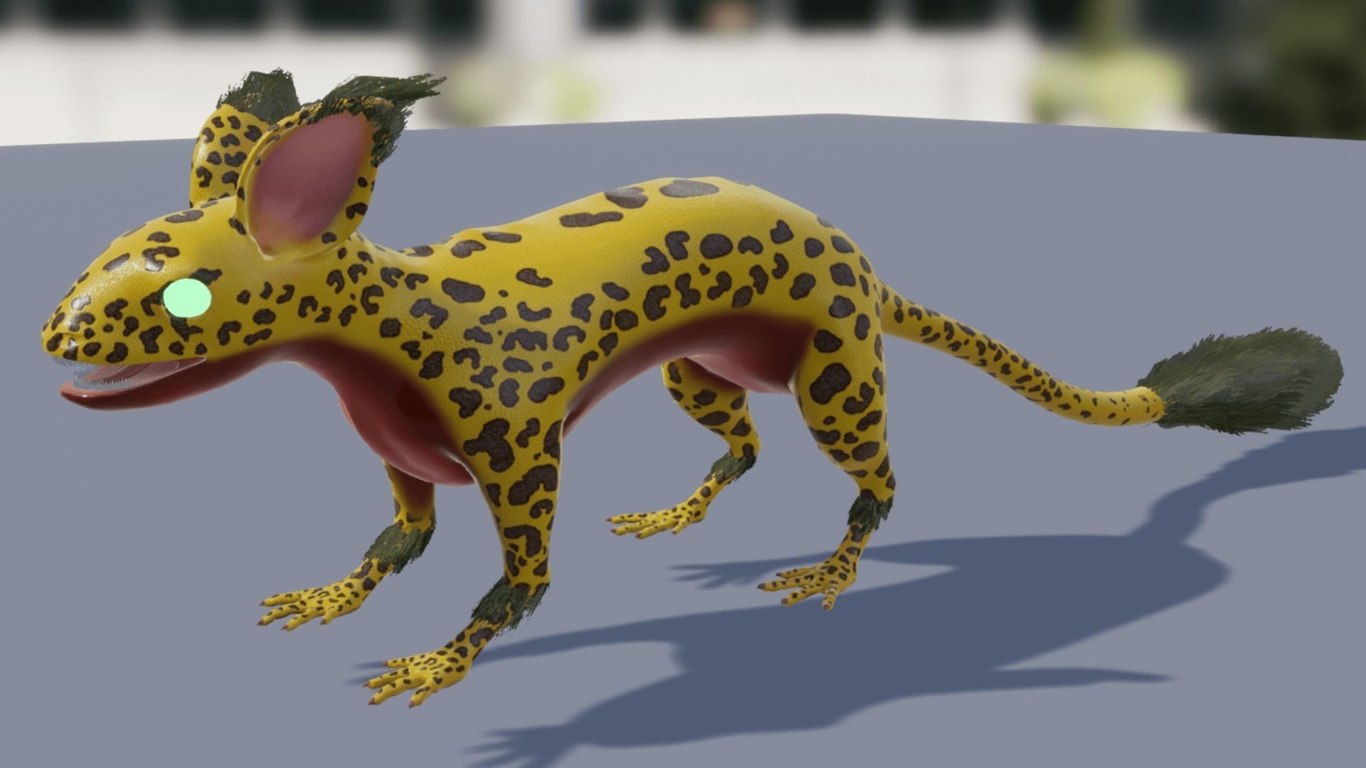 Evil dragon Low-poly 3D model_13