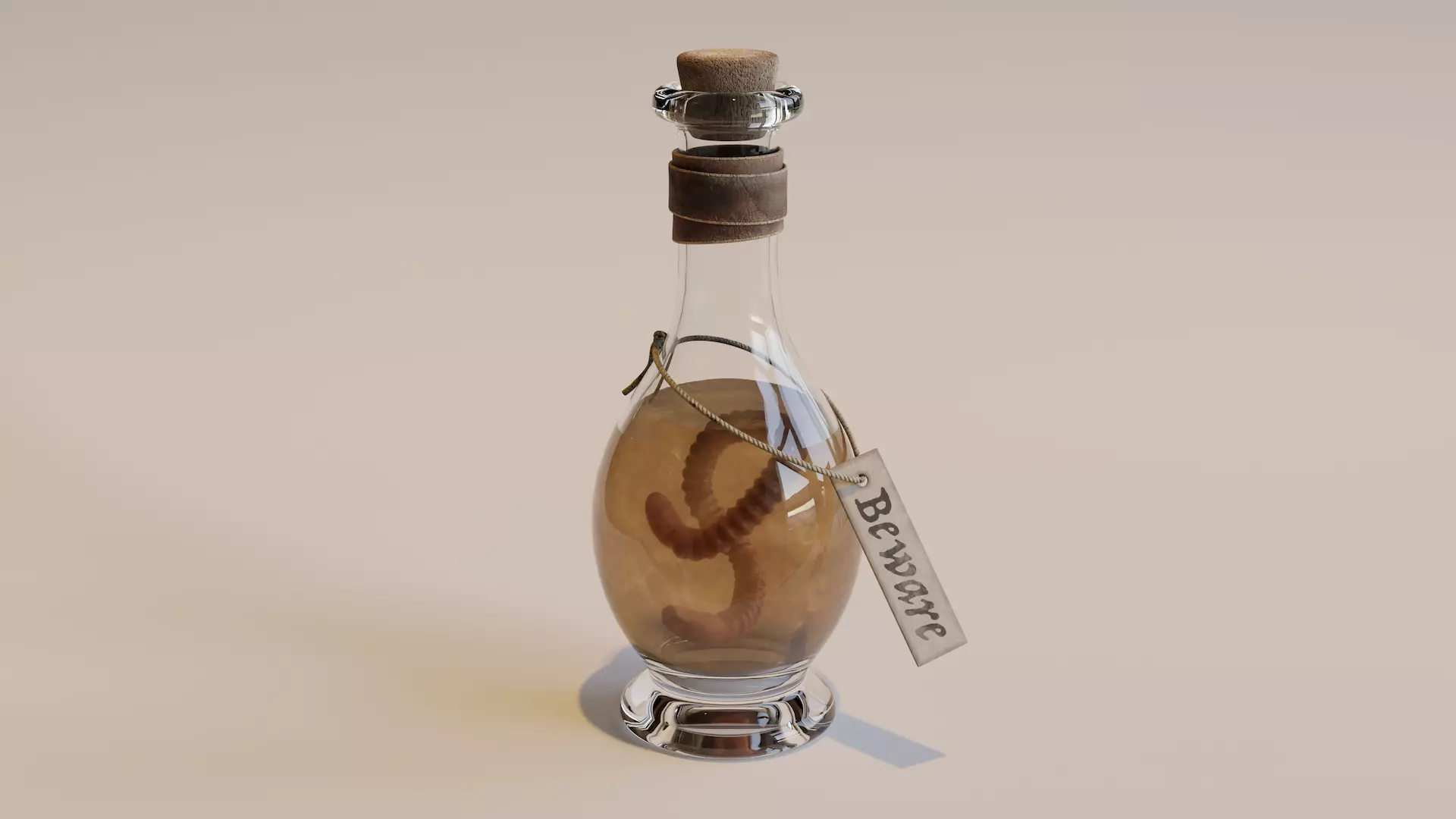 Potion Bottle Low-poly 3D model
