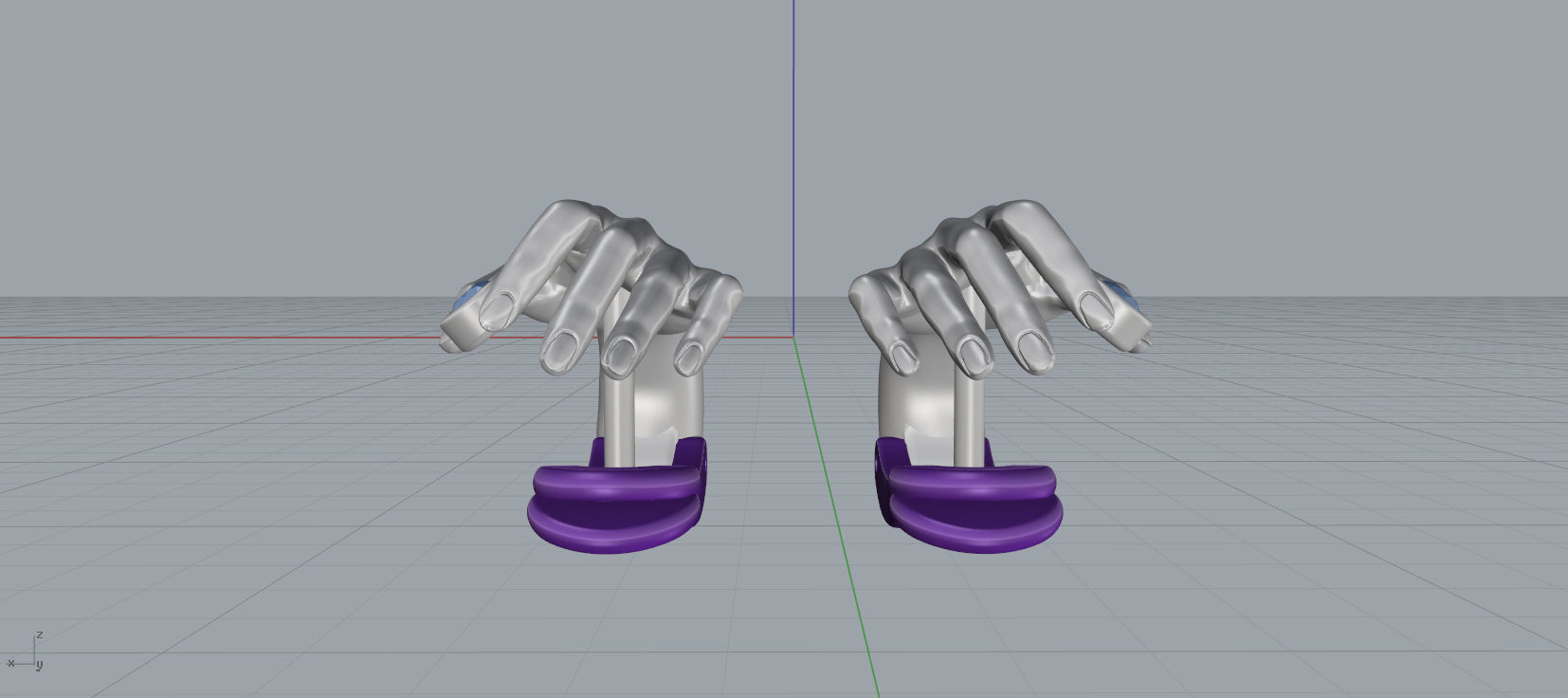 Hand Earrings 3D print model C01 3D print model_12