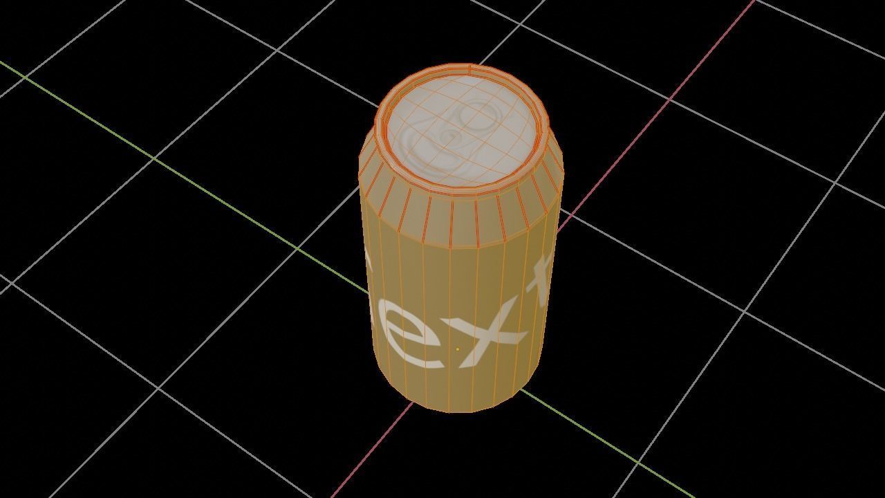 Can of Soda  Low-poly Low-poly 3D model_4