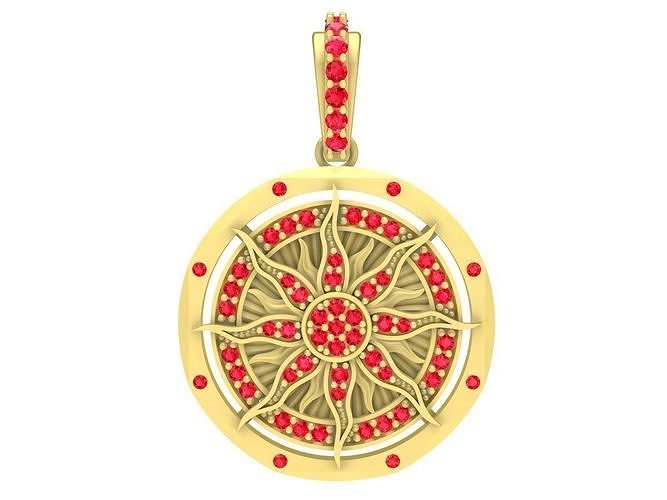 diamond sun pendant 3922 3D print model
