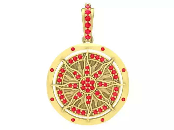diamond sun pendant 3922