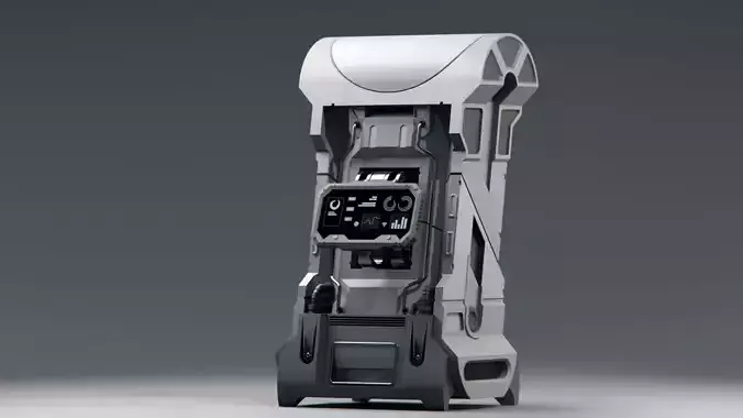 Console Sci-Fi Low-poly 3D model