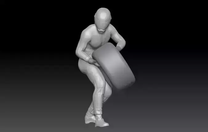 FORMULA ONE PIT STOP 13 3D print model