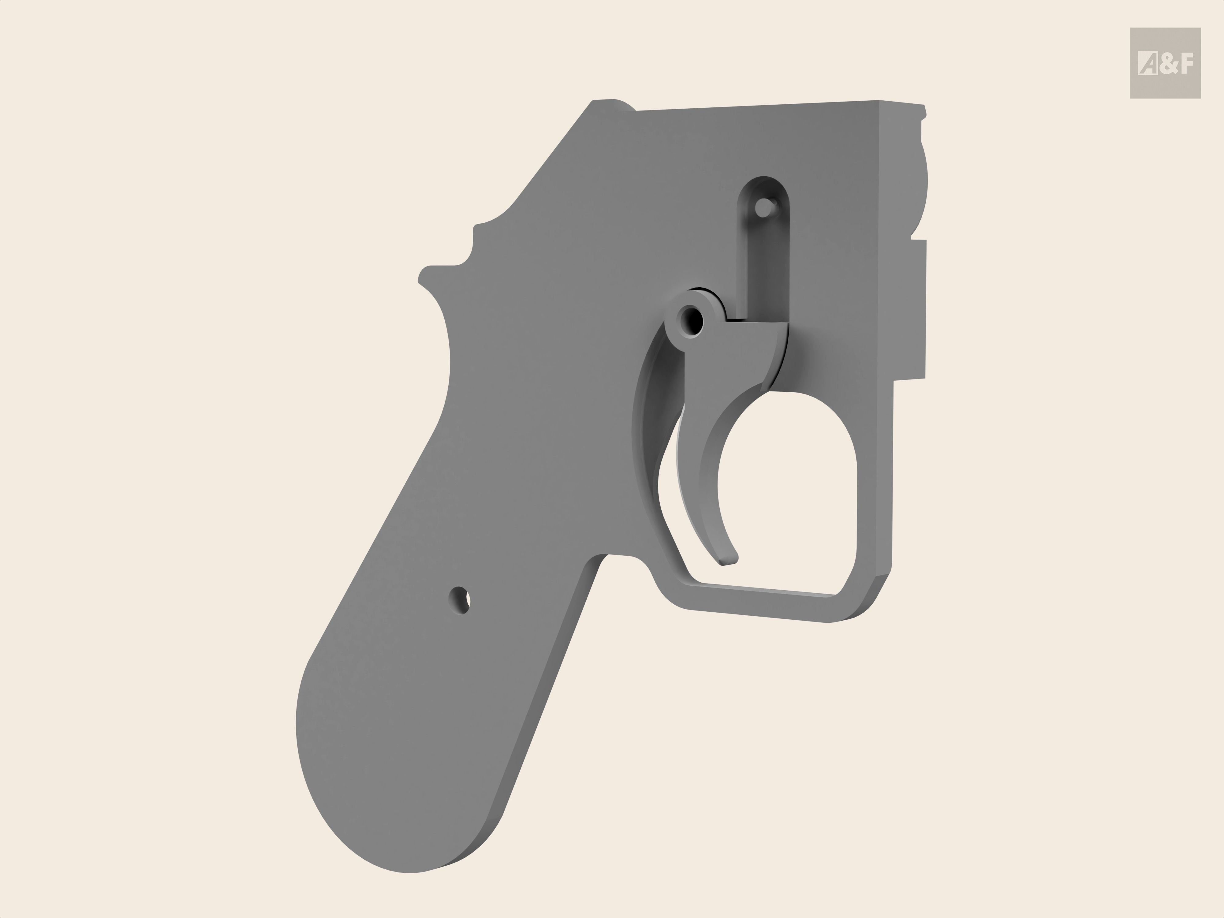 Cassian Andor Bryar Blaster Pistol free 3D model 3D printable | CGTrader