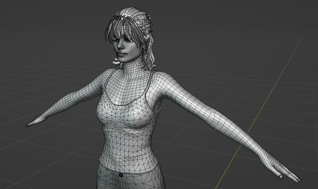 Family woman 3D model_23