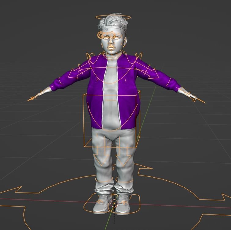 Family woman 3D model_38