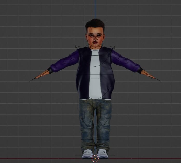 Family woman 3D model_6