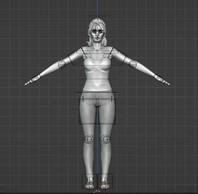 Family woman 3D model_21