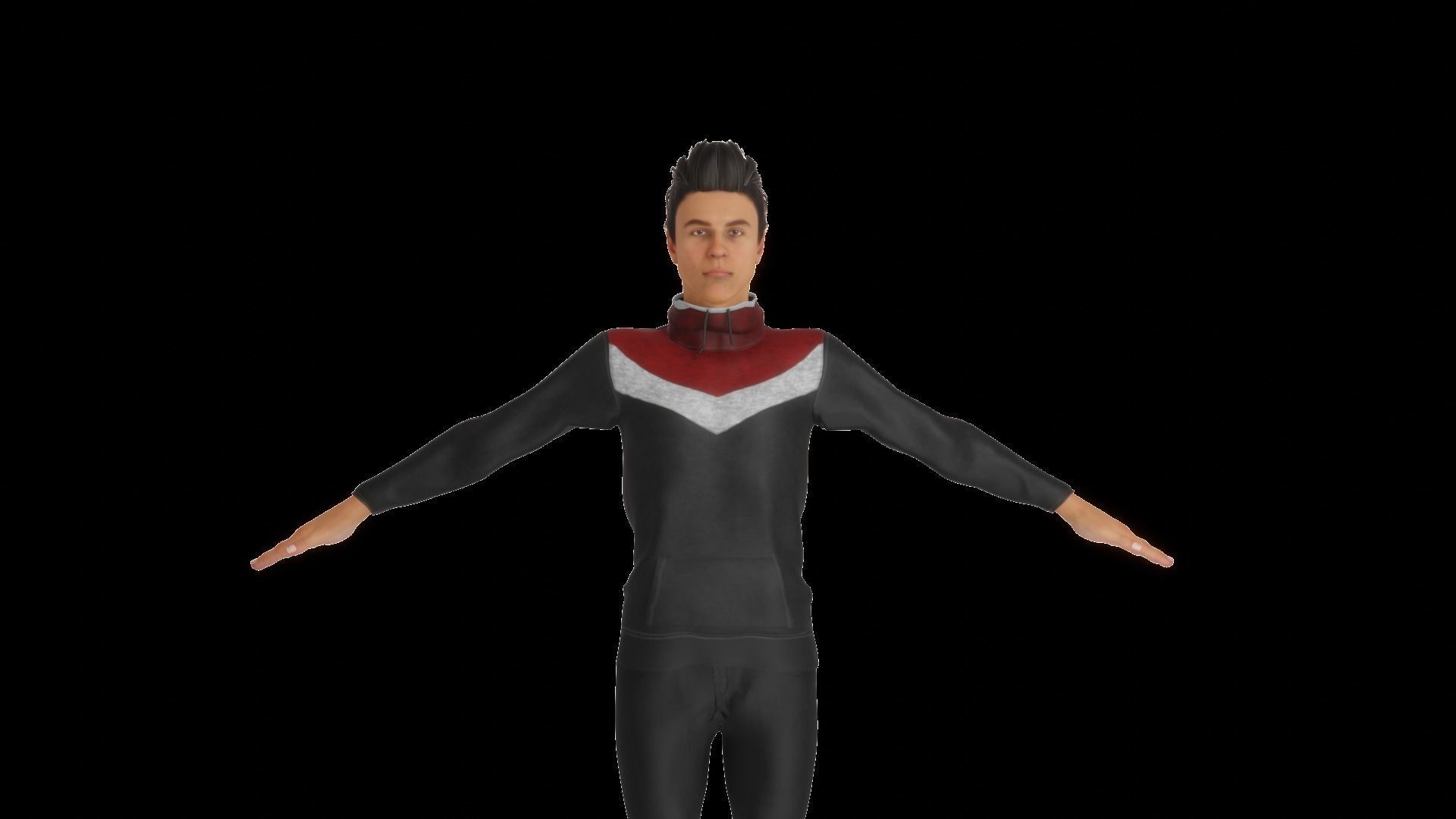 Family woman 3D model_25