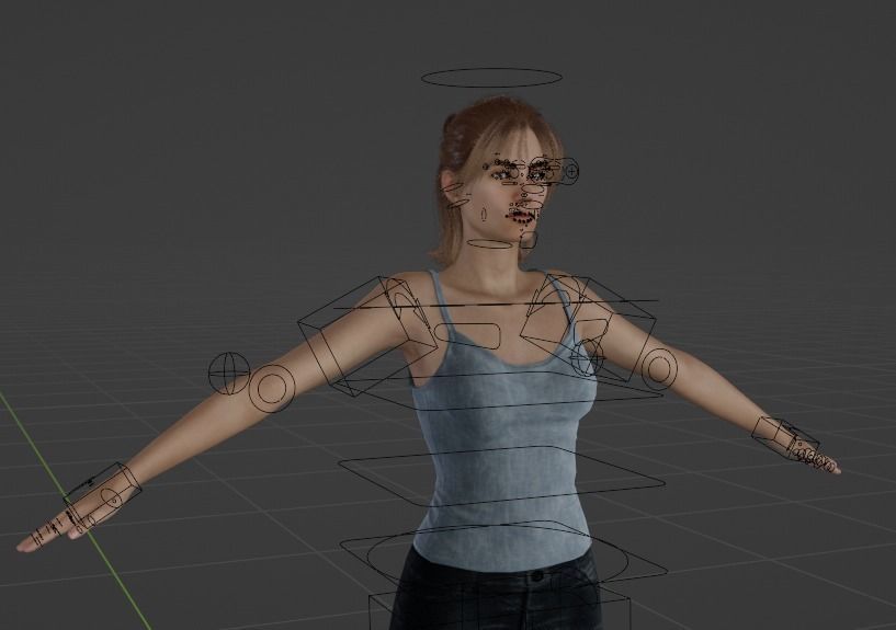 Family woman 3D model_26