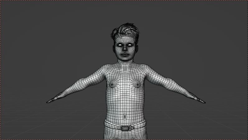 Family woman 3D model_59