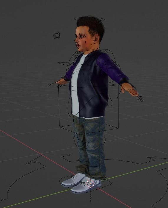 Family woman 3D model_32