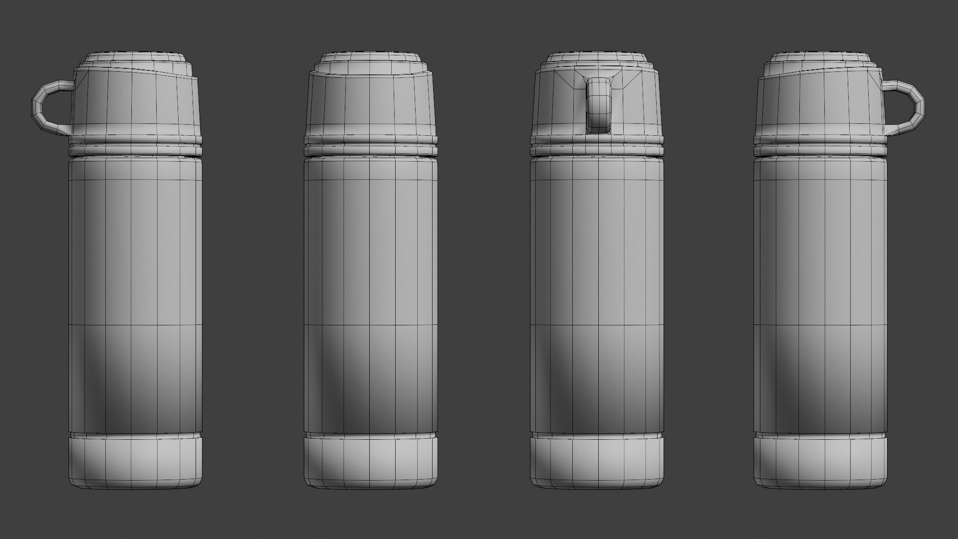 Backpack for kids Low-poly 3D model_4