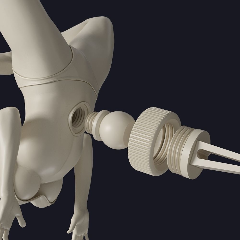 Car phone holder 3D print model_6